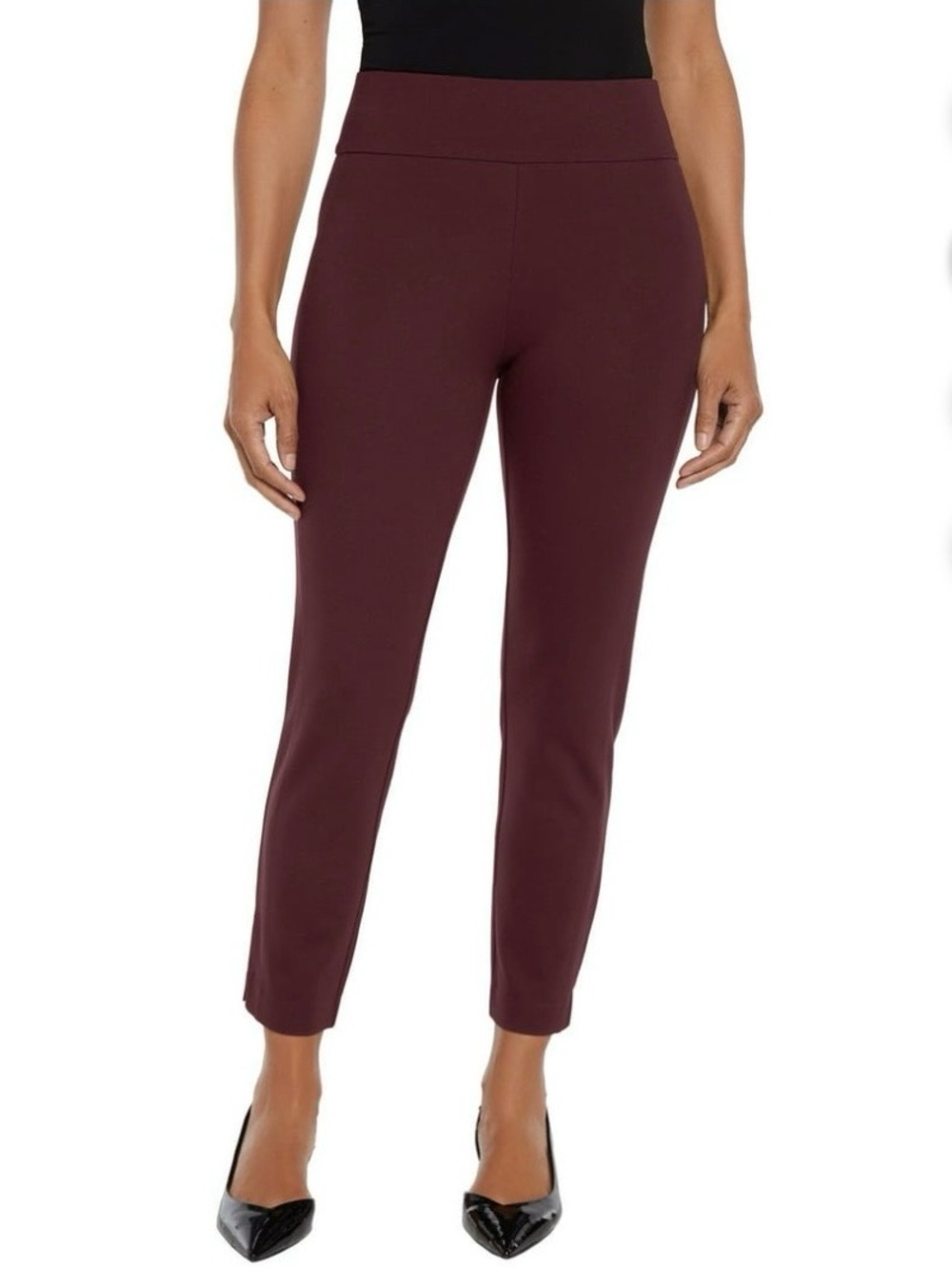 Express Women's Pull on Ponte Pant Burgundy Size XXL new